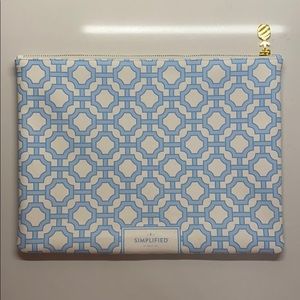 Simplified by Emily Ley Planner Pouch Blue Trellis